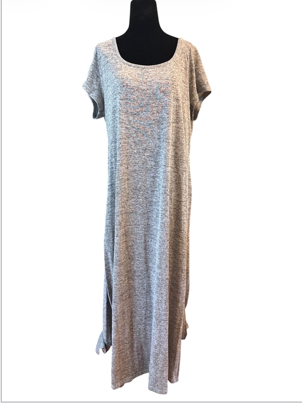 Torrid heather grey short-sleeve maxi T-shirt dress 2X